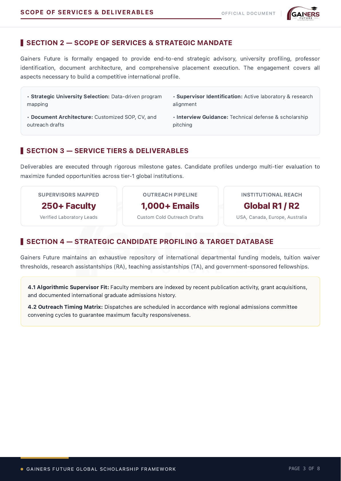 Service Agreement page 3